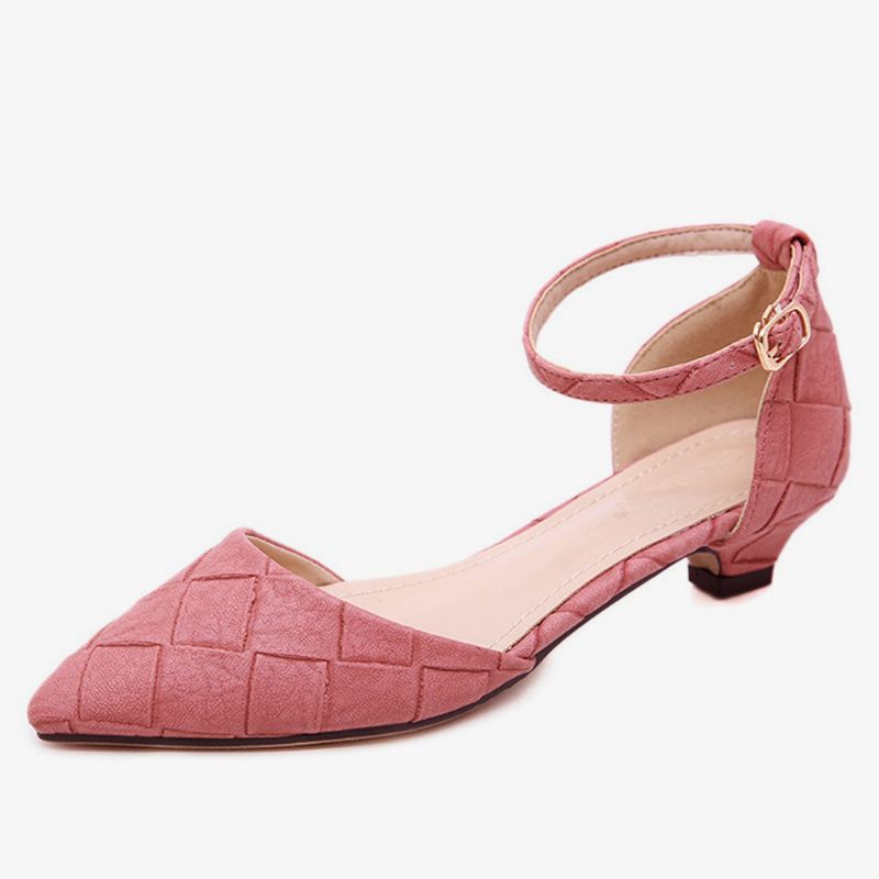 Kvinder Tåspids Chic Ankelspænde Strap D'orsay Flats