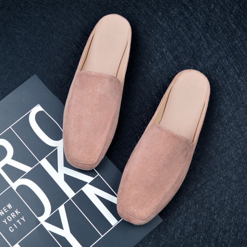 Stor Størrelse Pure Color Letvægts Casual Flats Loafers