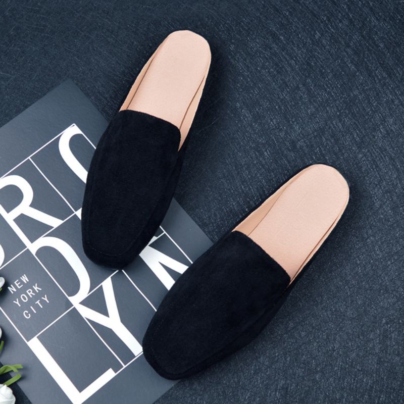 Stor Størrelse Pure Color Letvægts Casual Flats Loafers