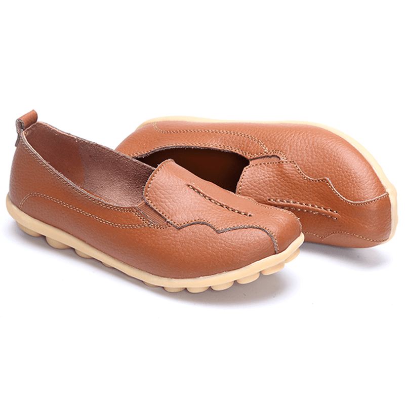 Us Størrelse 5-11 Rund Tå Blød Sål Slip On Flat Loafers