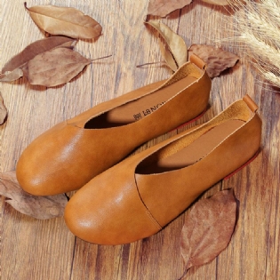 Vintage Casual Flat Loafers I Stor Størrelse