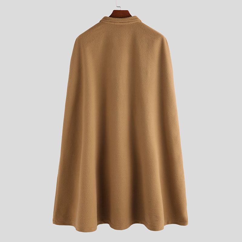 Herre New Mid Long Cloak Han Style Batwing Collar Coats