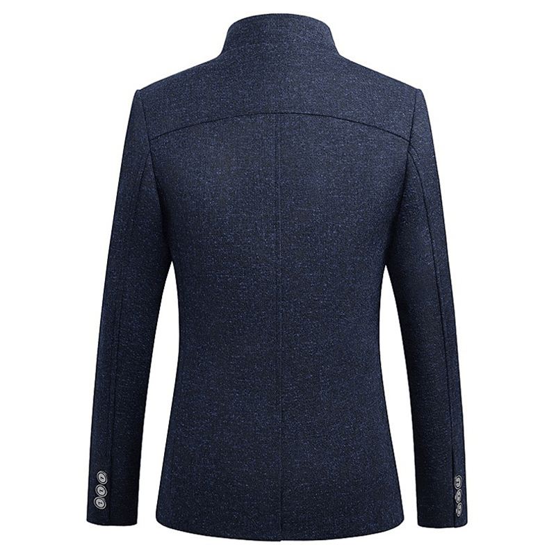 Herre Stand Krave Casual Slim Gentleman Britisk Stil Jakkefrakker