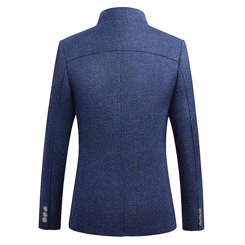 Herre Stand Krave Casual Slim Gentleman Britisk Stil Jakkefrakker