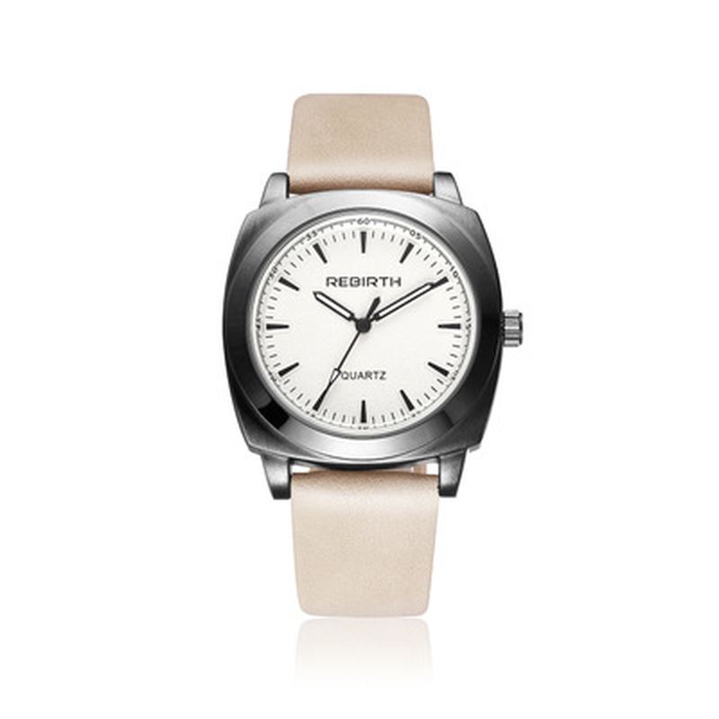 Casual Style Vandtæt Kvinder Armbåndsur Læderrem Quartz Ure