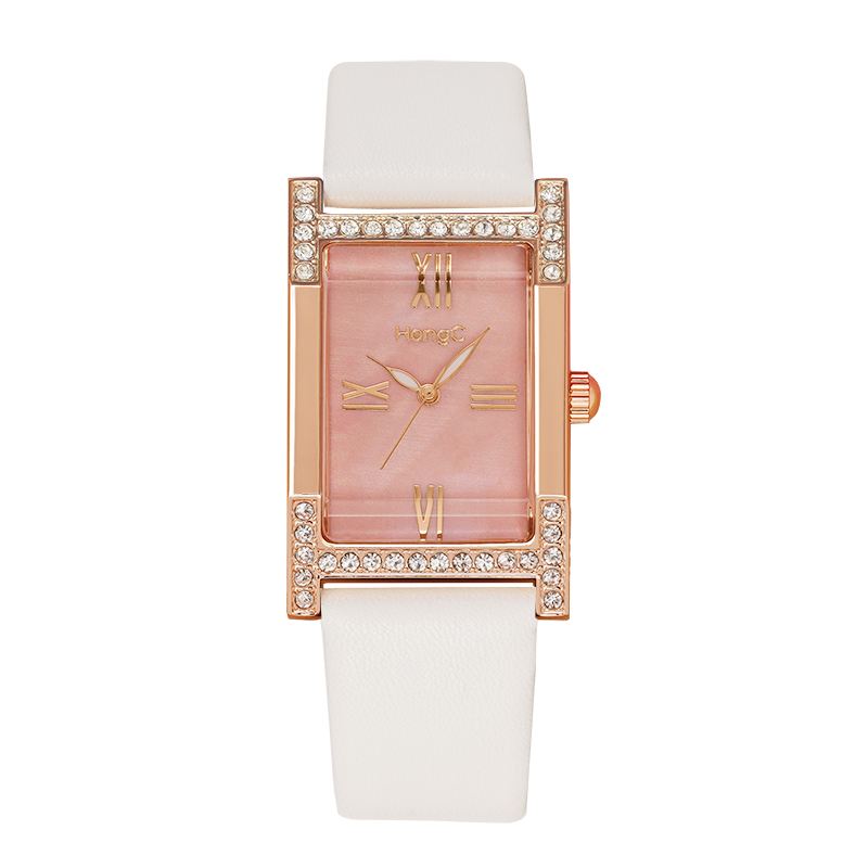 Mode Casual Elegant Rhinestone Dekoration Lysende Display Liv Vandtæt Kvinder Quartz Watch