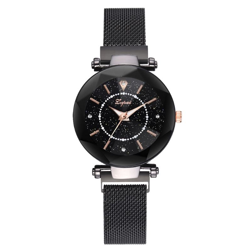 Star Dial Shining Unikt Design Dame Armbåndsur Fuld Steel Quartz Watches