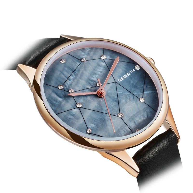 Starry Sky Kvinder Armbåndsur Rose Gold Case Quartz Watch