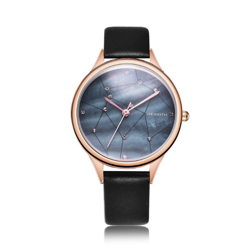 Starry Sky Kvinder Armbåndsur Rose Gold Case Quartz Watch