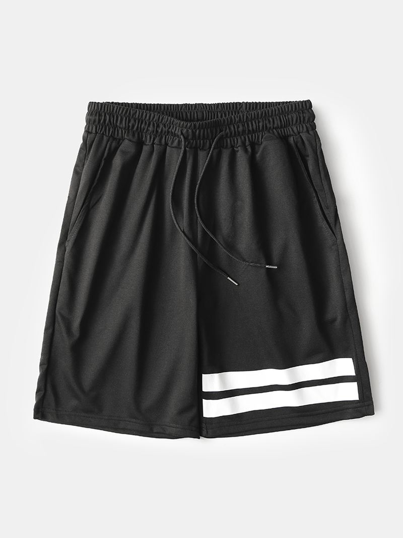 Herreprint Løse Pyjamasshorts Med Snøre