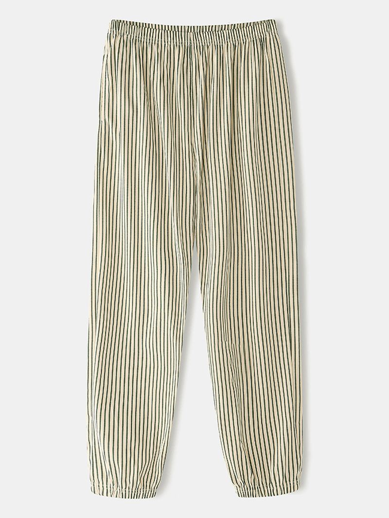 Kvinder Tegneserie Animal Med Tryk Bluse Stripe Jogger Bukser Bomuld Hjem Casual Pyjamas Sæt