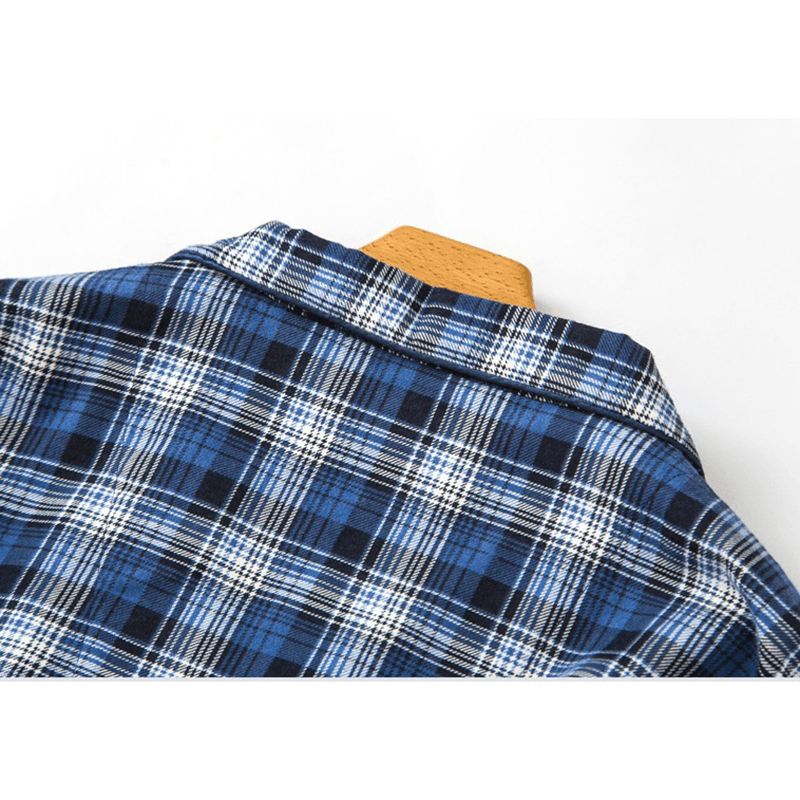 Plaid Bomuld Varm Pyjamas Sæt