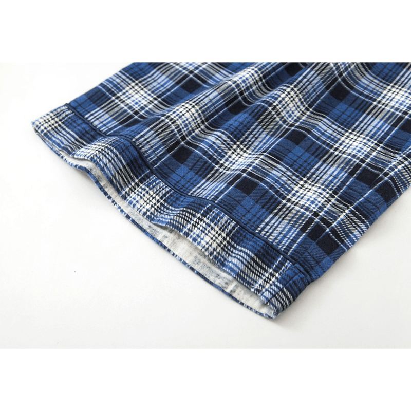 Plaid Bomuld Varm Pyjamas Sæt