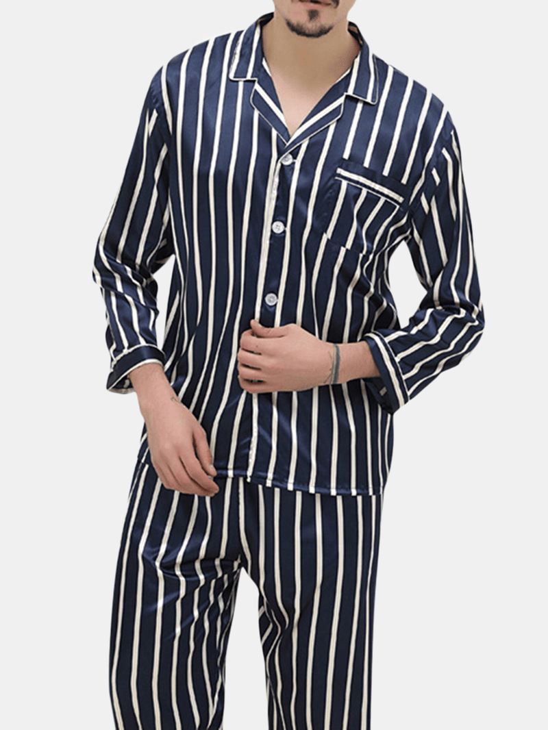 Pyjamassæt Med Striber