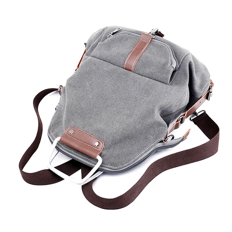 Kvinder Multifunktionel Casual Messenger Bag Lærredsrygsæk