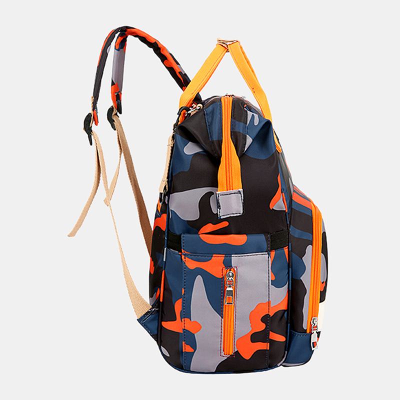 Kvinder Oxford Camo Multifunktionel Vandtæt Rygsæk Med Stor Kapacitet Mommy Bag