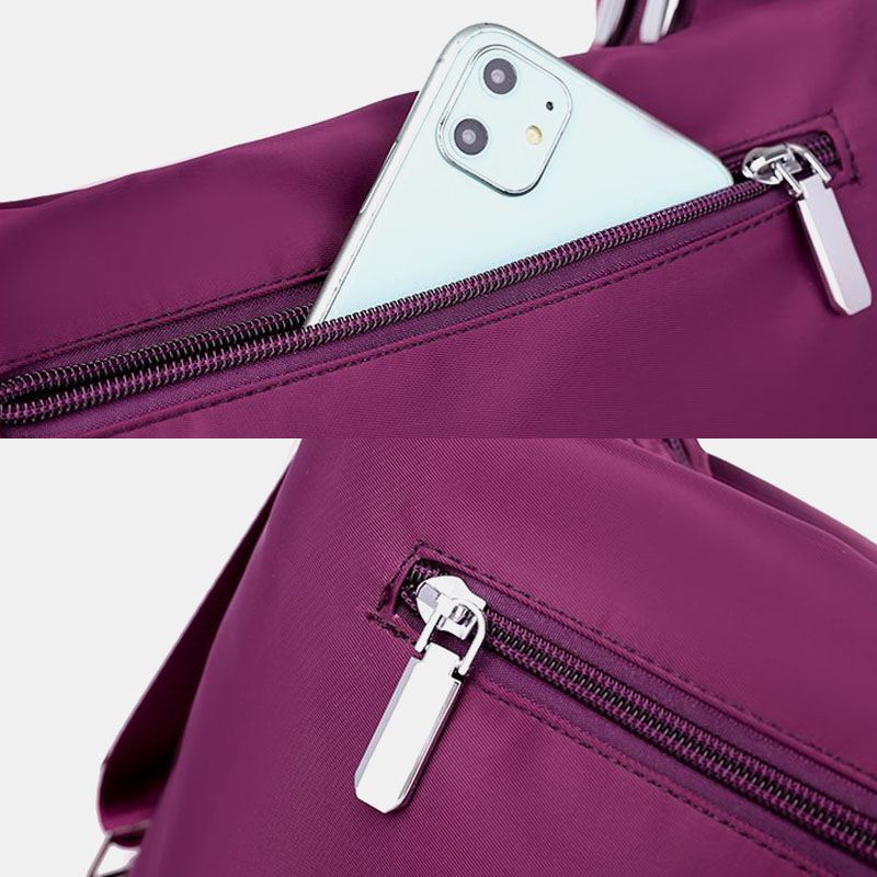 Kvinder Vandtæt Multi-carry Multi-pocket Solid Crossbody Bag Rygsæk