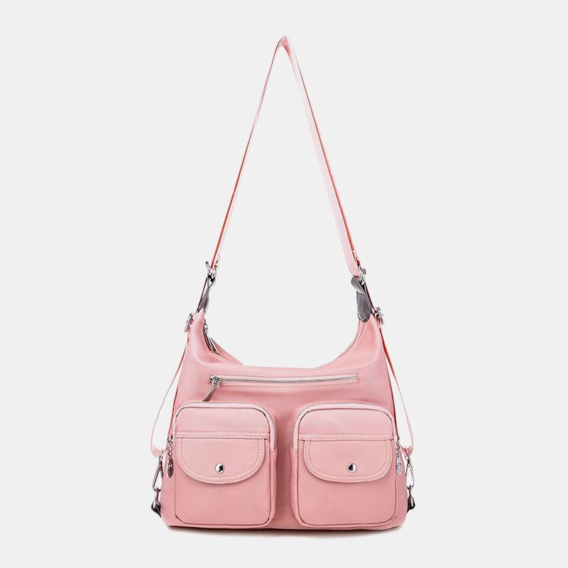 Kvinder Vandtæt Multi-carry Multi-pocket Solid Crossbody Bag Rygsæk