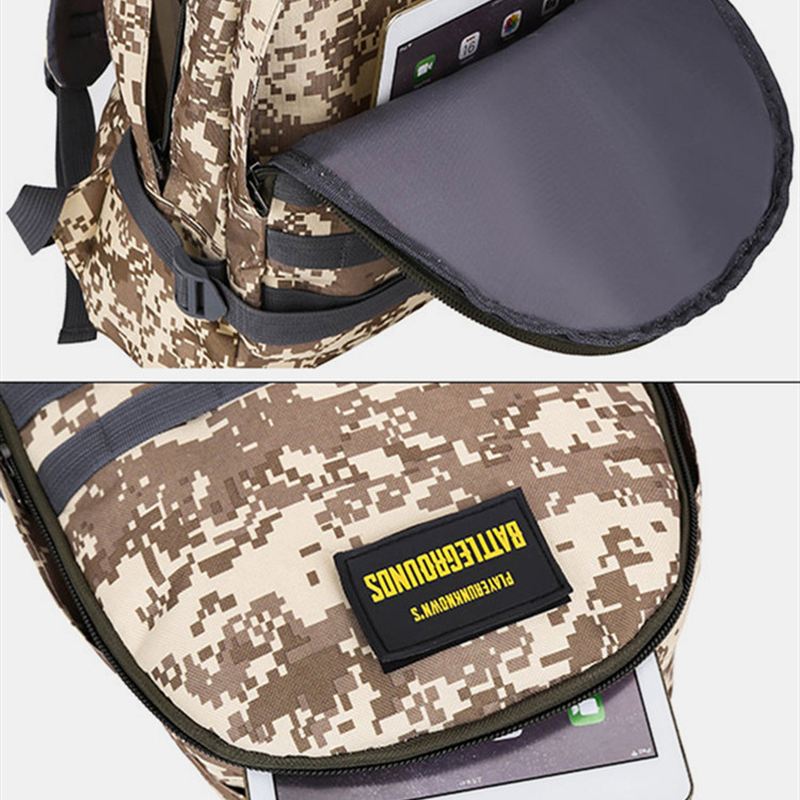 Unisex Camouflage Oxford Cloth Student School Bag Mode Game Trend Rygsæk