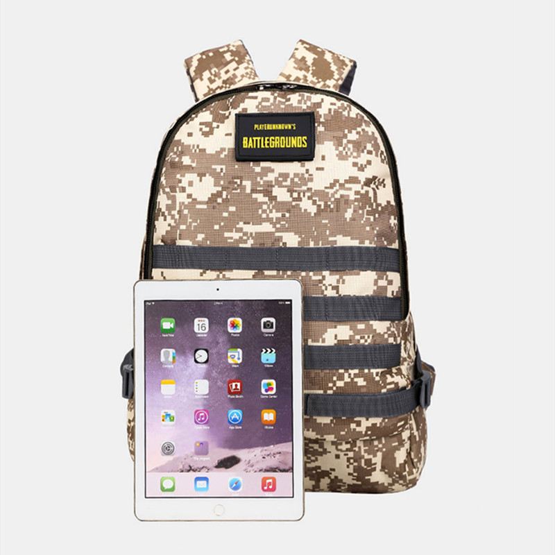 Unisex Camouflage Oxford Cloth Student School Bag Mode Game Trend Rygsæk