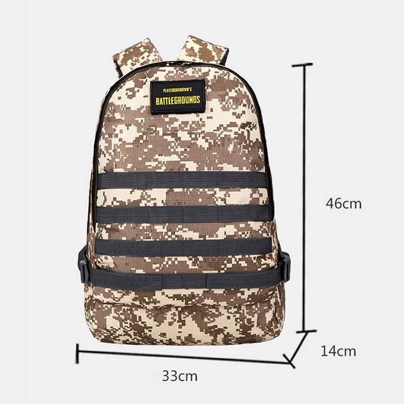 Unisex Camouflage Oxford Cloth Student School Bag Mode Game Trend Rygsæk