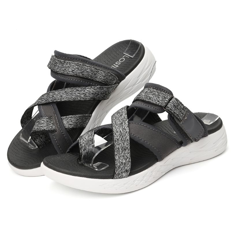 Kvinder Casual Clip Toe Hook Loop Sports Hjemmesko