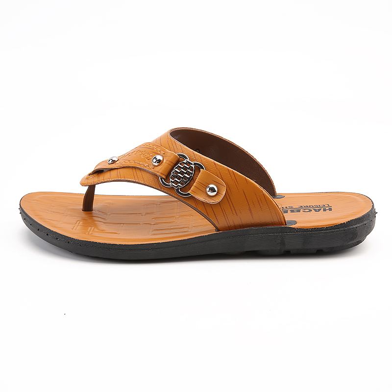 Mænd Microfiber Åndbar Blød Bund Clip Toe Casual Beach Hjemmesko