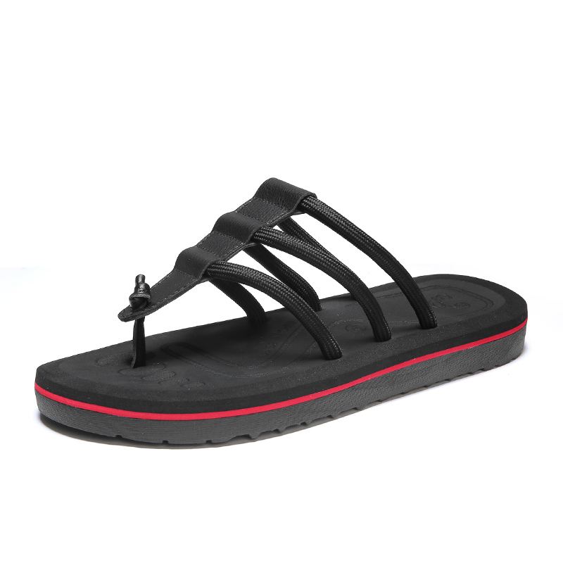 Mænd Microfiber Blød Bund Non Slip Clip Toe Casual Beach Hjemmesko