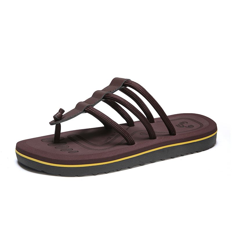 Mænd Microfiber Blød Bund Non Slip Clip Toe Casual Beach Hjemmesko