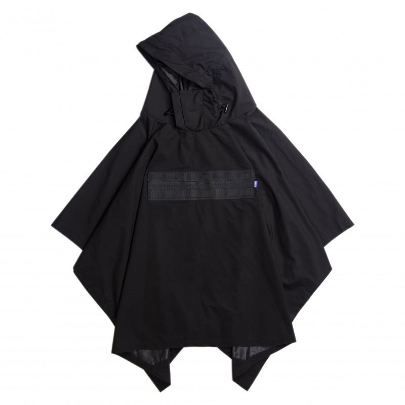 Cloak Dark Ninja Shawl Outdoor Vindtæt Regn- Og Snevindjakke