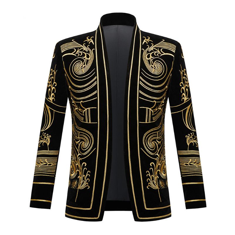 Herre Blazer Singer Stage Performance Kostume