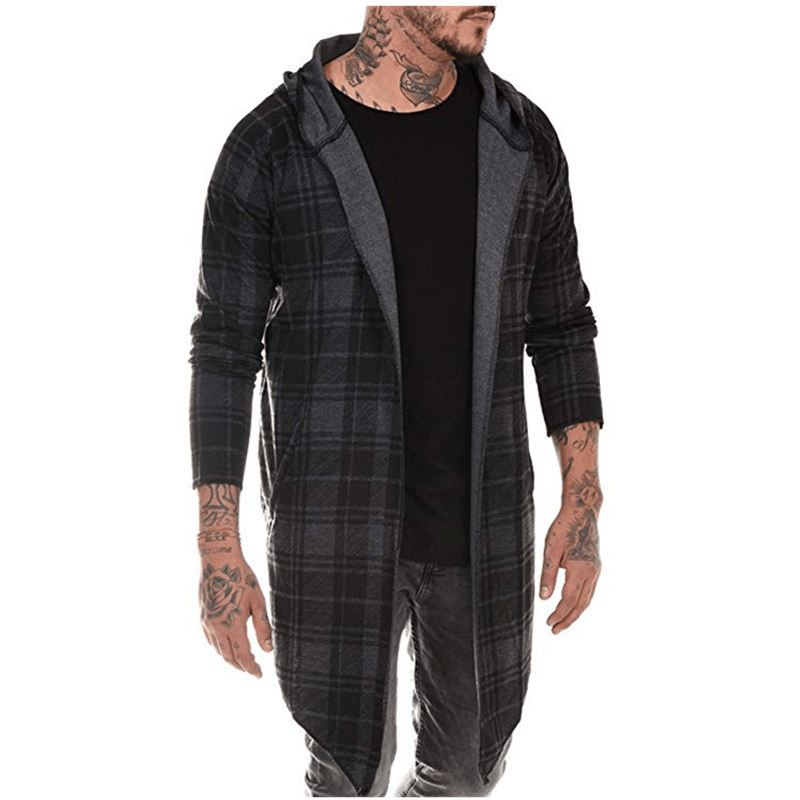 Mænds Casual Plaid Farve Matchende Mænds Casual Sweater