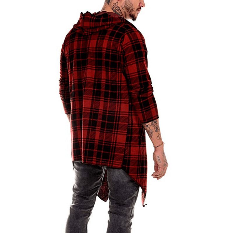 Mænds Casual Plaid Farve Matchende Mænds Casual Sweater