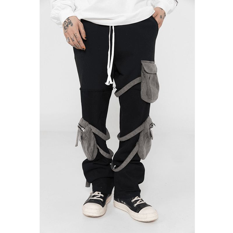 Amerikansk High Street Stitching Camouflage Tre-dimensional Multi-pocket Pant