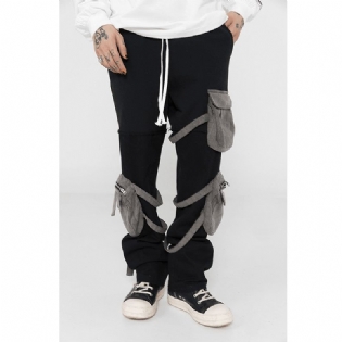 Amerikansk High Street Stitching Camouflage Tre-dimensional Multi-pocket Pant