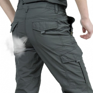 Åndbar Letvægts Vandtæt Hurtigtørrende Casual Bukser Mænd Sommer Army Military Style Bukser Herre Tactical Cargo Bukser Herre