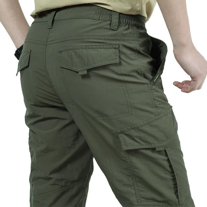 Åndbar Letvægts Vandtæt Hurtigtørrende Casual Bukser Mænd Sommer Army Military Style Bukser Herre Tactical Cargo Bukser Herre