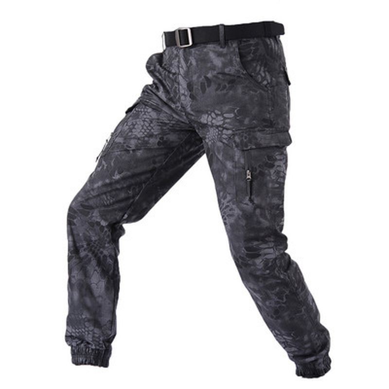 Camouflage Tactical Pants Gitter Fanshui 65 35 Plaid Tactical Pants Snørefødder