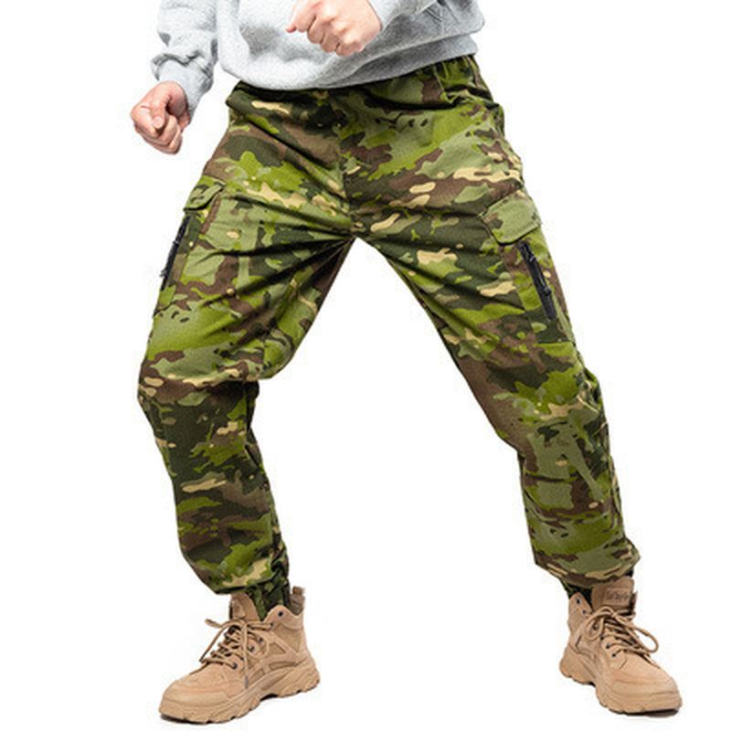 Camouflage Tactical Pants Gitter Fanshui 65 35 Plaid Tactical Pants Snørefødder