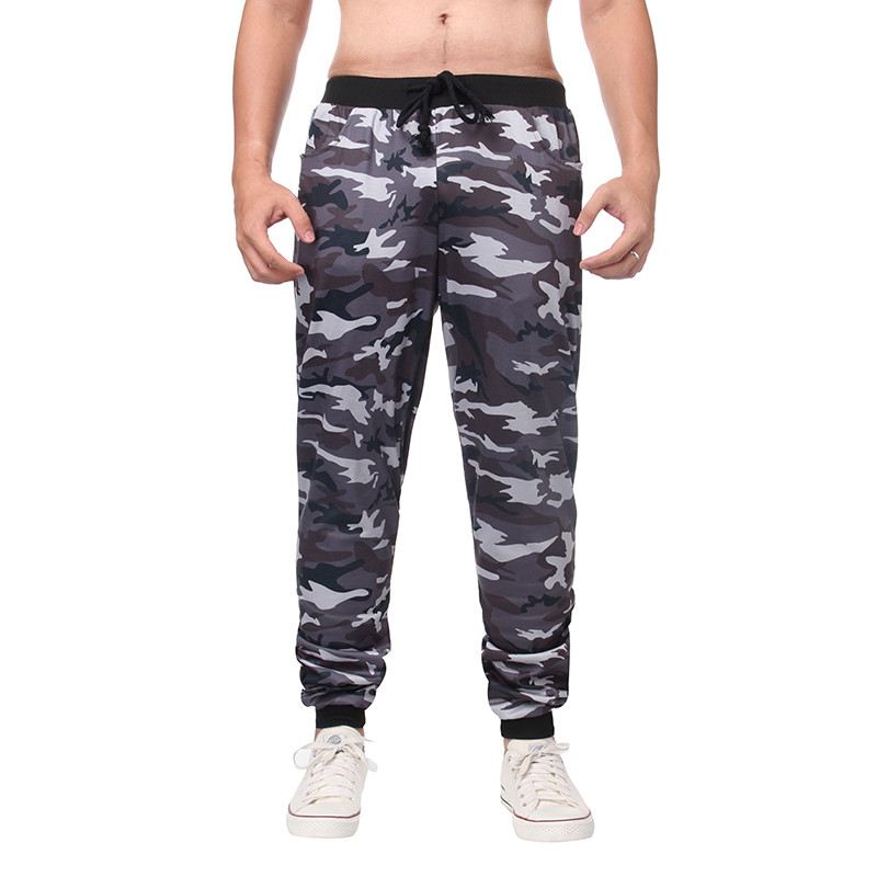 Herre Camo Bukser Træningsdragt Jogging Jogger Casual Joggingbukser Underbukser