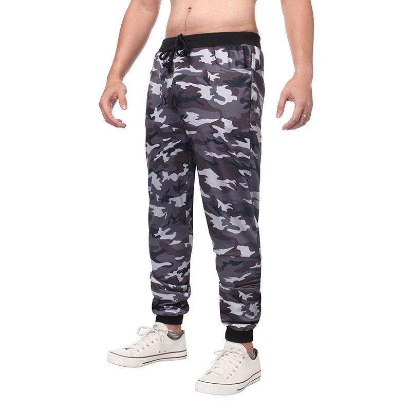 Herre Camo Bukser Træningsdragt Jogging Jogger Casual Joggingbukser Underbukser