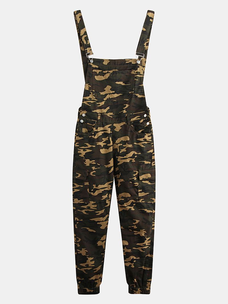 Herre Camo Trykt Ankel Længde Elastisk Afslappet Jumpsuits Bukser Bukser