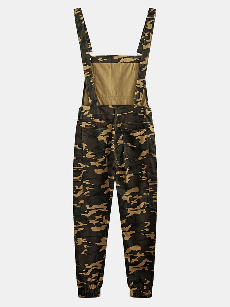 Herre Camo Trykt Ankel Længde Elastisk Afslappet Jumpsuits Bukser Bukser