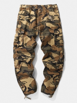 Herre Camo Utility Street 100% Bomuld Tie Cuff Cargo Bukser