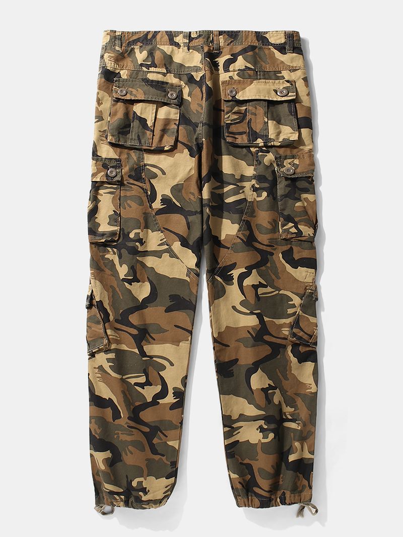 Herre Camo Utility Street 100% Bomuld Tie Cuff Cargo Bukser