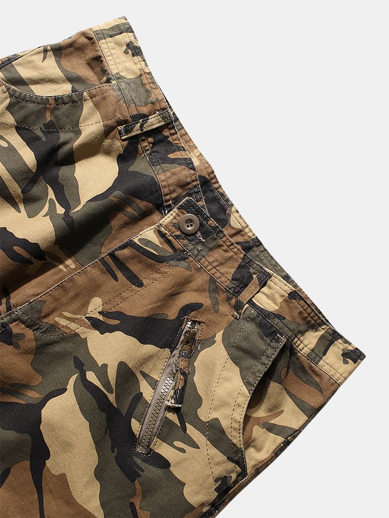 Herre Camo Utility Street 100% Bomuld Tie Cuff Cargo Bukser