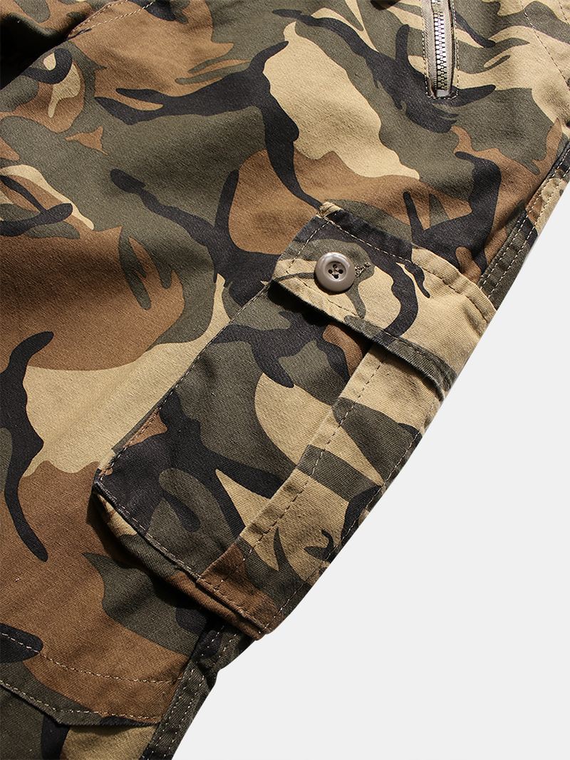 Herre Camo Utility Street 100% Bomuld Tie Cuff Cargo Bukser