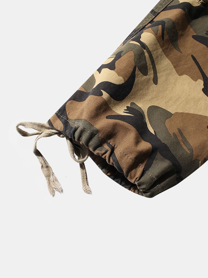 Herre Camo Utility Street 100% Bomuld Tie Cuff Cargo Bukser