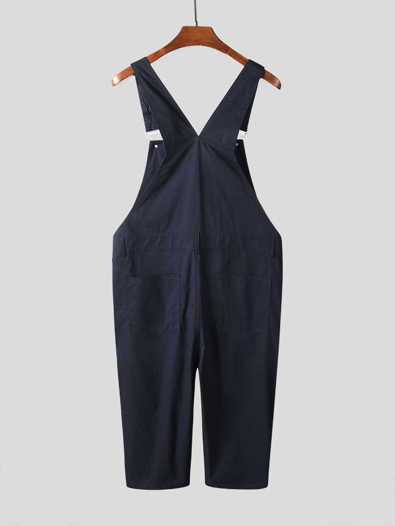 Herre Ensfarvet Løs Afslappet Jumpsuit Overalls One Pants