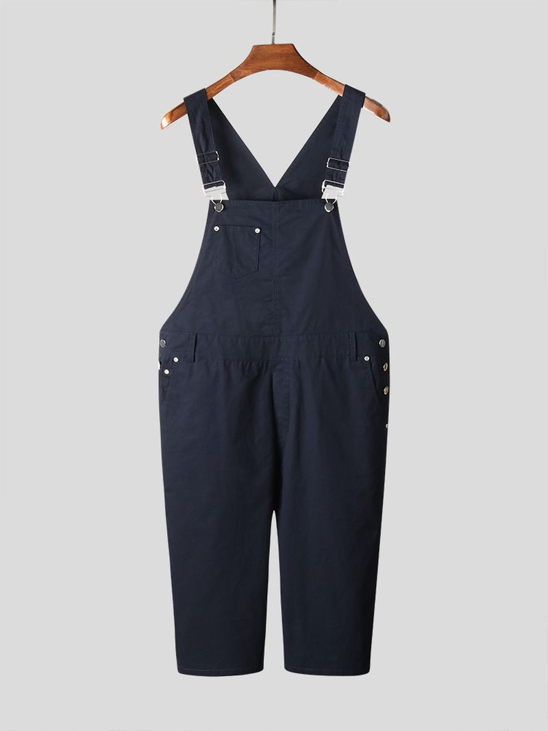 Herre Ensfarvet Løs Afslappet Jumpsuit Overalls One Pants